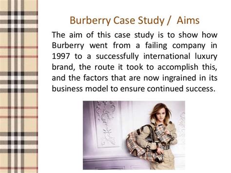 Burberry business case study